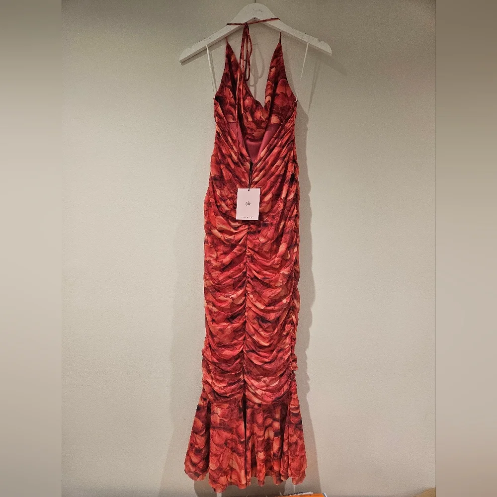 Hello Molly Vibrant Red Backless Dress - Picture 7 of 9